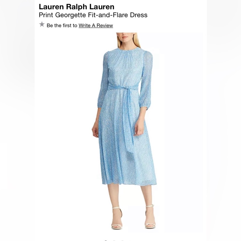 Lauren Ralph Lauren
Print Georgette Fit-and-Flare Dress